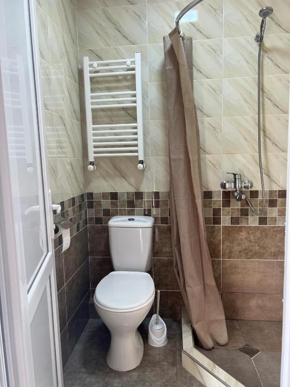 Koupelna v ubytování Arsukidze guesthouse