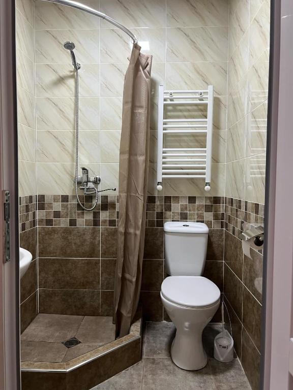 Koupelna v ubytování Arsukidze guesthouse