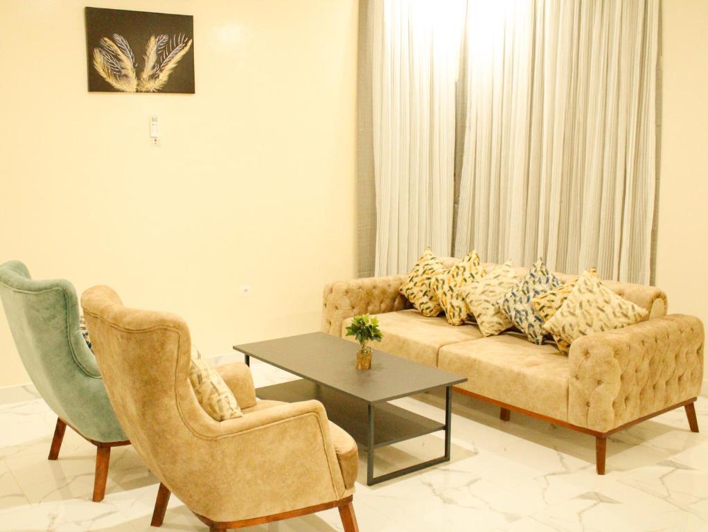 Posezení v ubytování Urban Hotel Suites