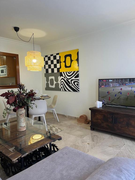 Posezení v ubytování Apartamento Trébol