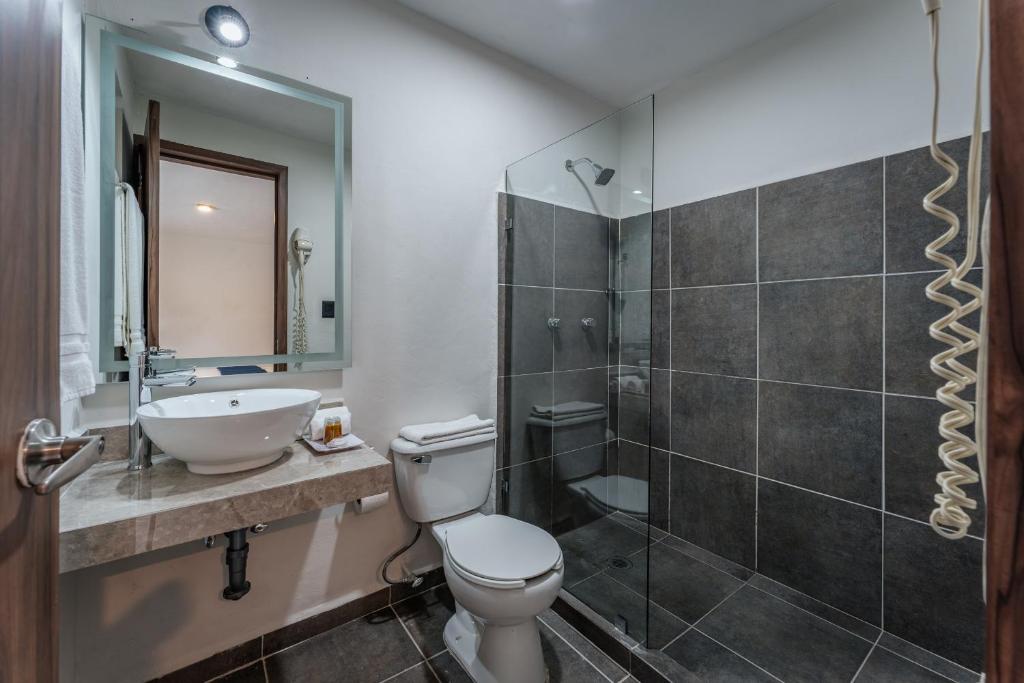 Koupelna v ubytování Hotel Casa Nova, Merida