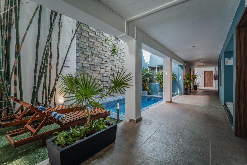 Zahrada ubytování Hotel Casa Nova, Merida