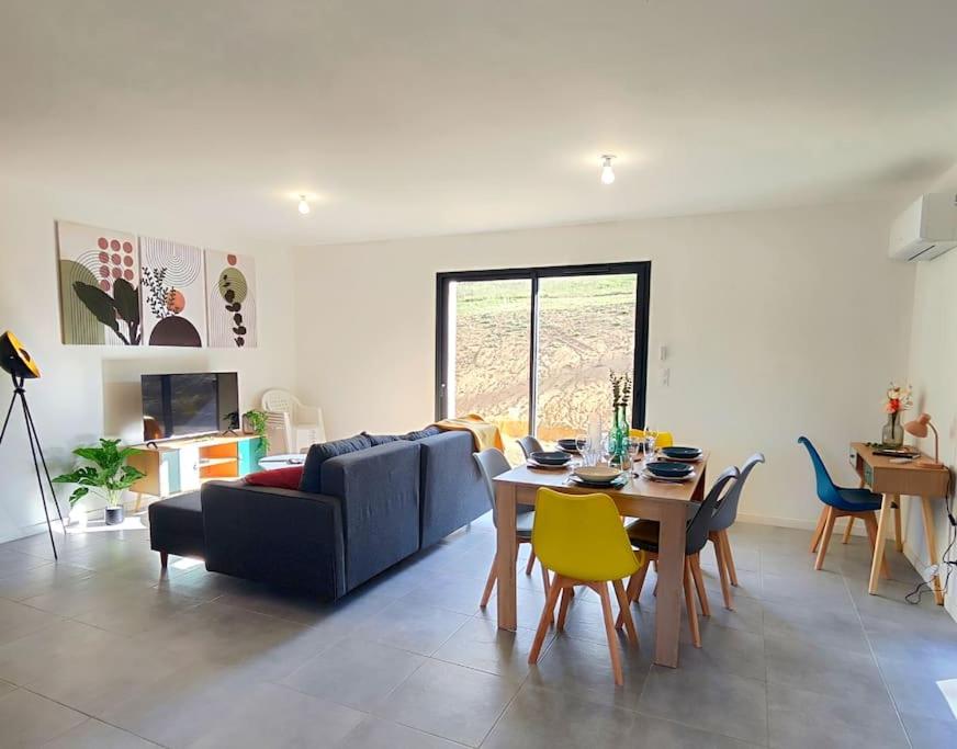 Posezení v ubytování chez Nadia 3 chambres