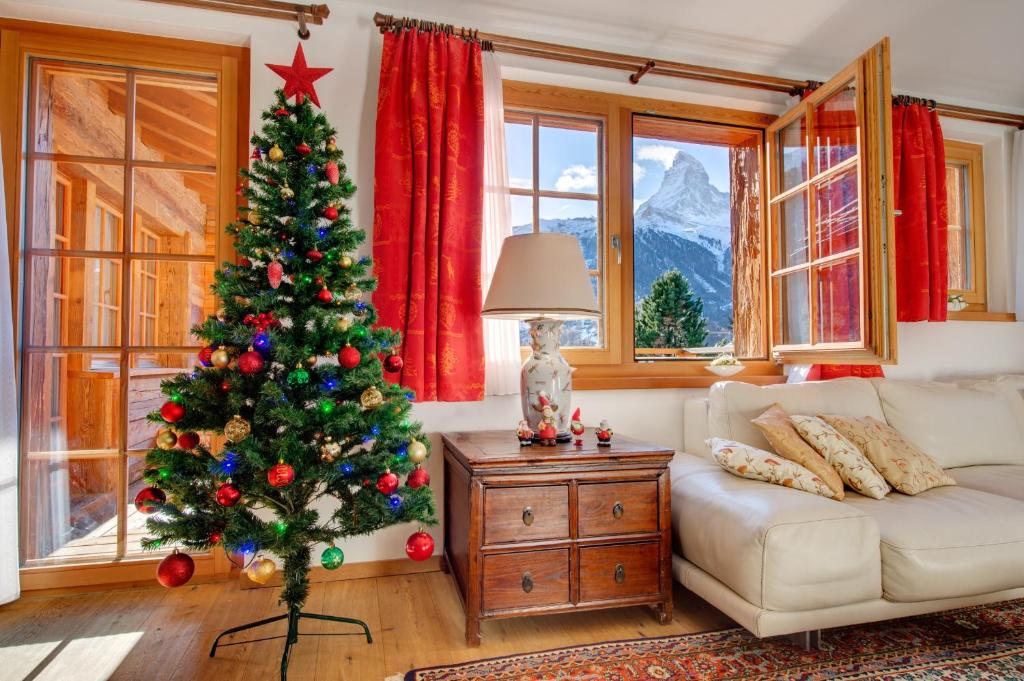 Posezení v ubytování Chalet Ulysse