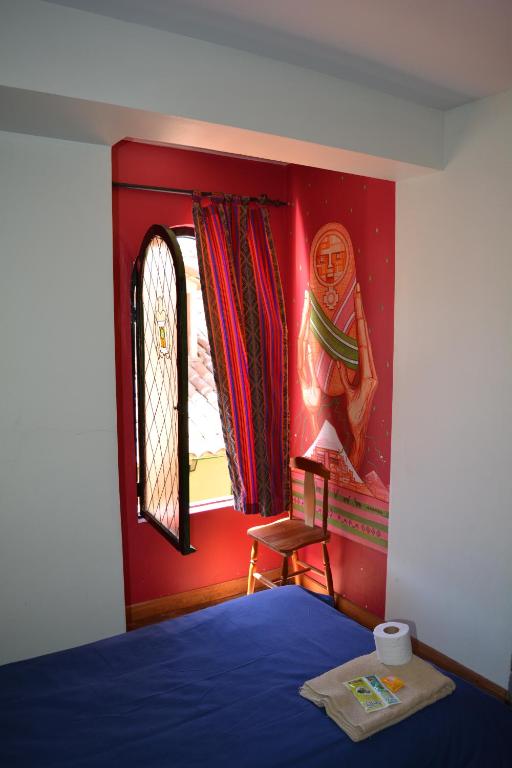 Postel nebo postele na pokoji v ubytování Anata Hostal