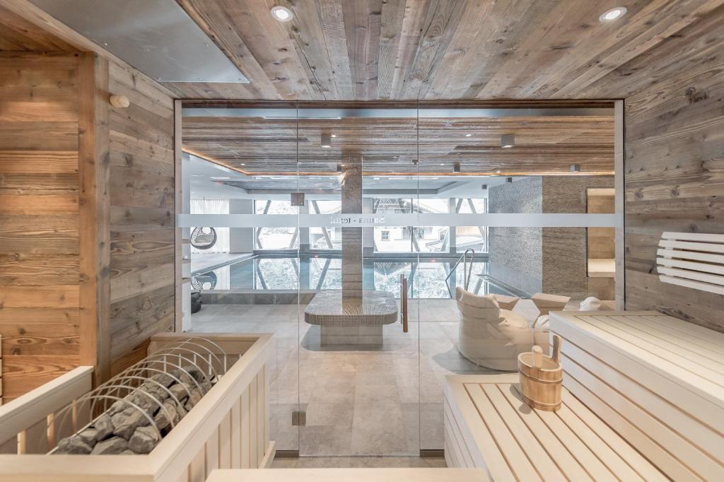 Ванная комната в Hotel Gurglhof Superior