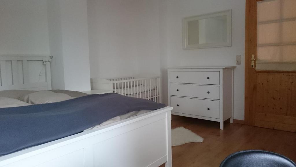 Postel nebo postele na pokoji v ubytování Familien Zeit