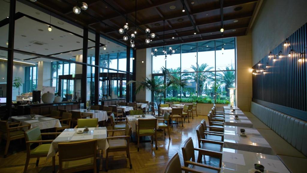 Restaurace v ubytování Grabel Hotel Jeju