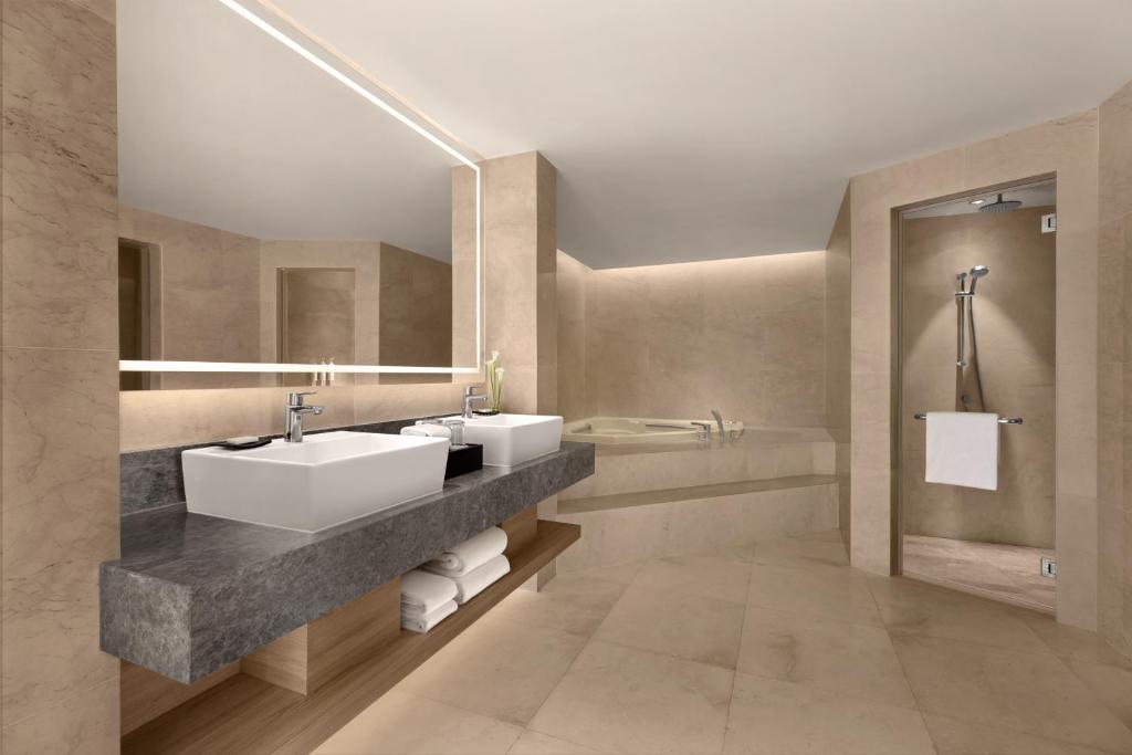 Koupelna v ubytování Putrajaya Marriott Hotel