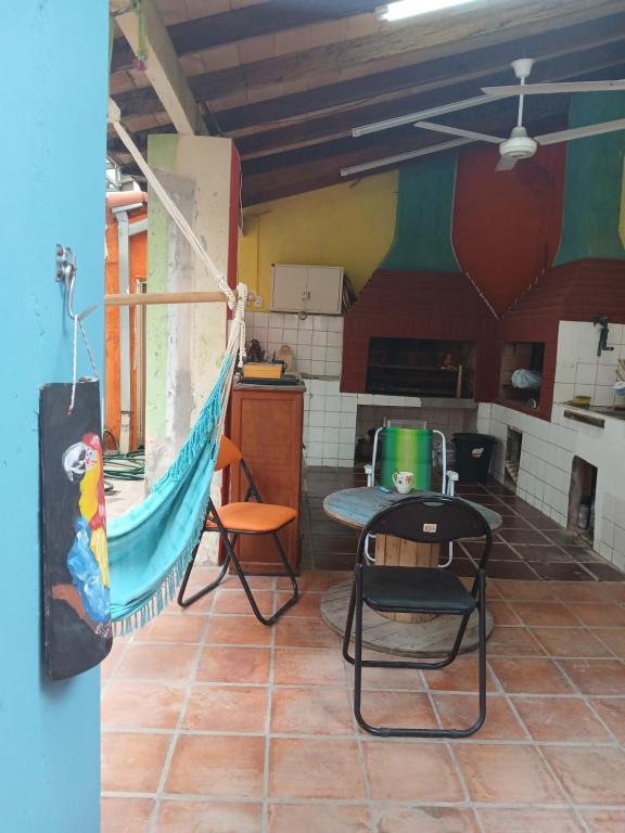 Kuchyň nebo kuchyňský kout v ubytování Casa mosaico
