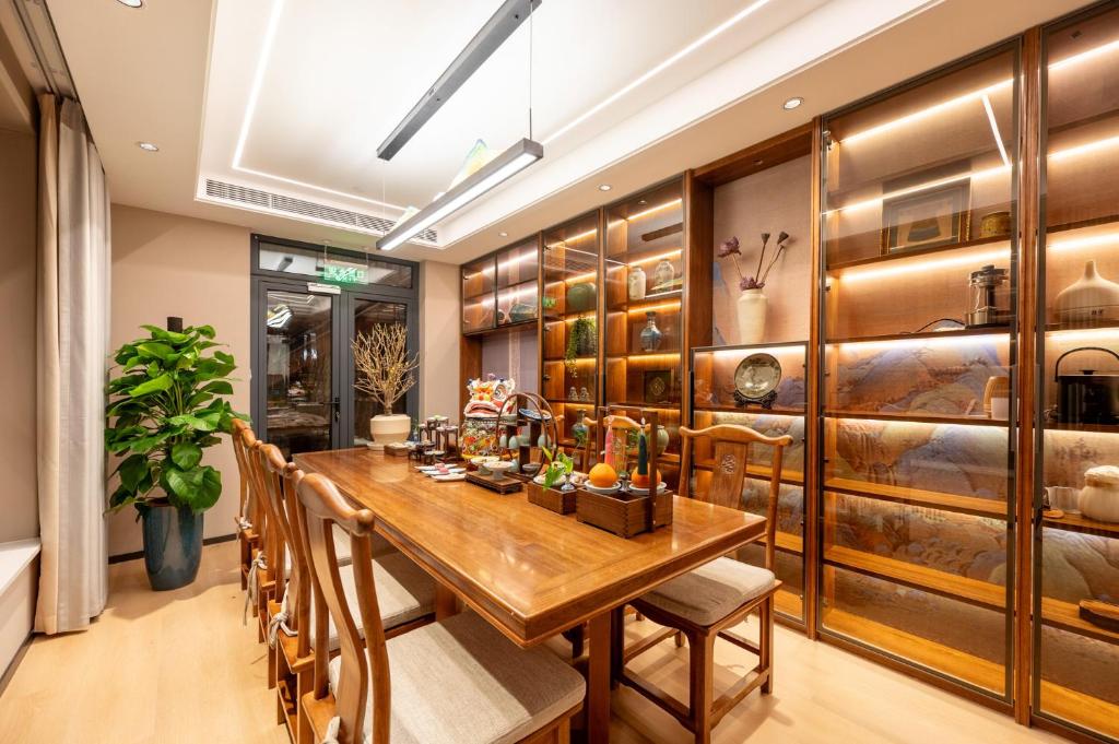 Posezení v ubytování Fuxue QiuGuo Hotel Beijing Nanluoguxiang Siheyuan Branch