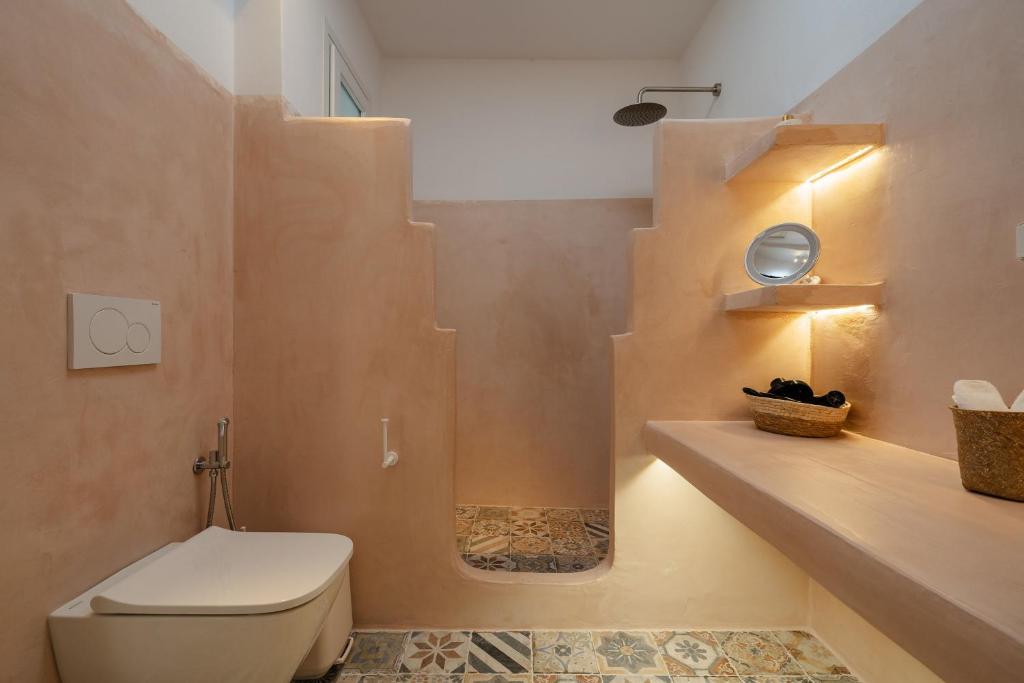 Koupelna v ubytování Pleiades Villas Naxos