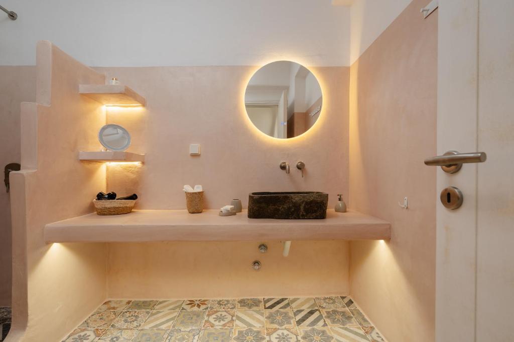 Koupelna v ubytování Pleiades Villas Naxos