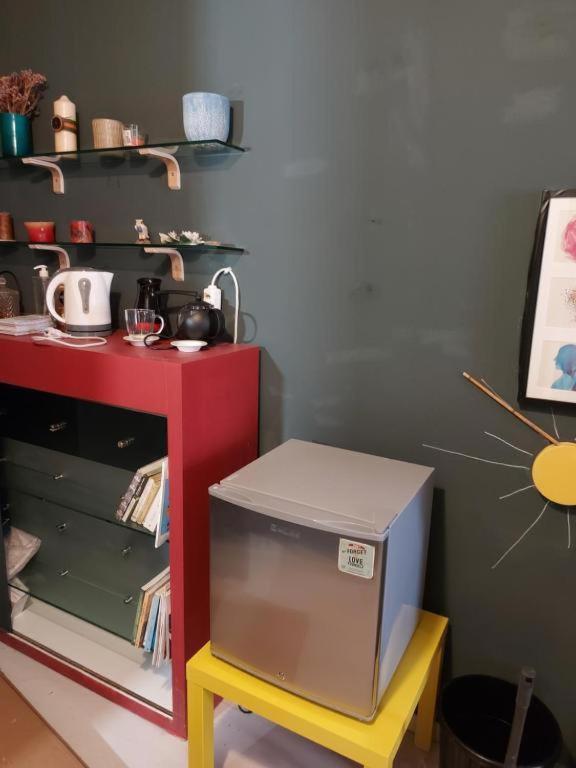 Kuchyň nebo kuchyňský kout v ubytování Acropolis Plaka Ermou Rooms