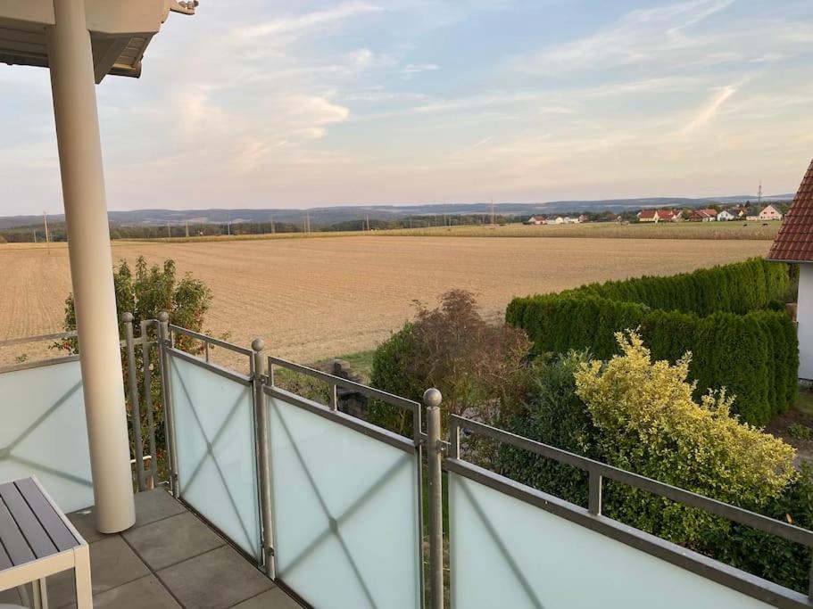 Μπαλκόνι ή βεράντα στο Schöne Fewo in Röttbach