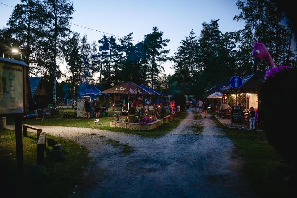 Zahrada ubytování Kemp Sluníčko