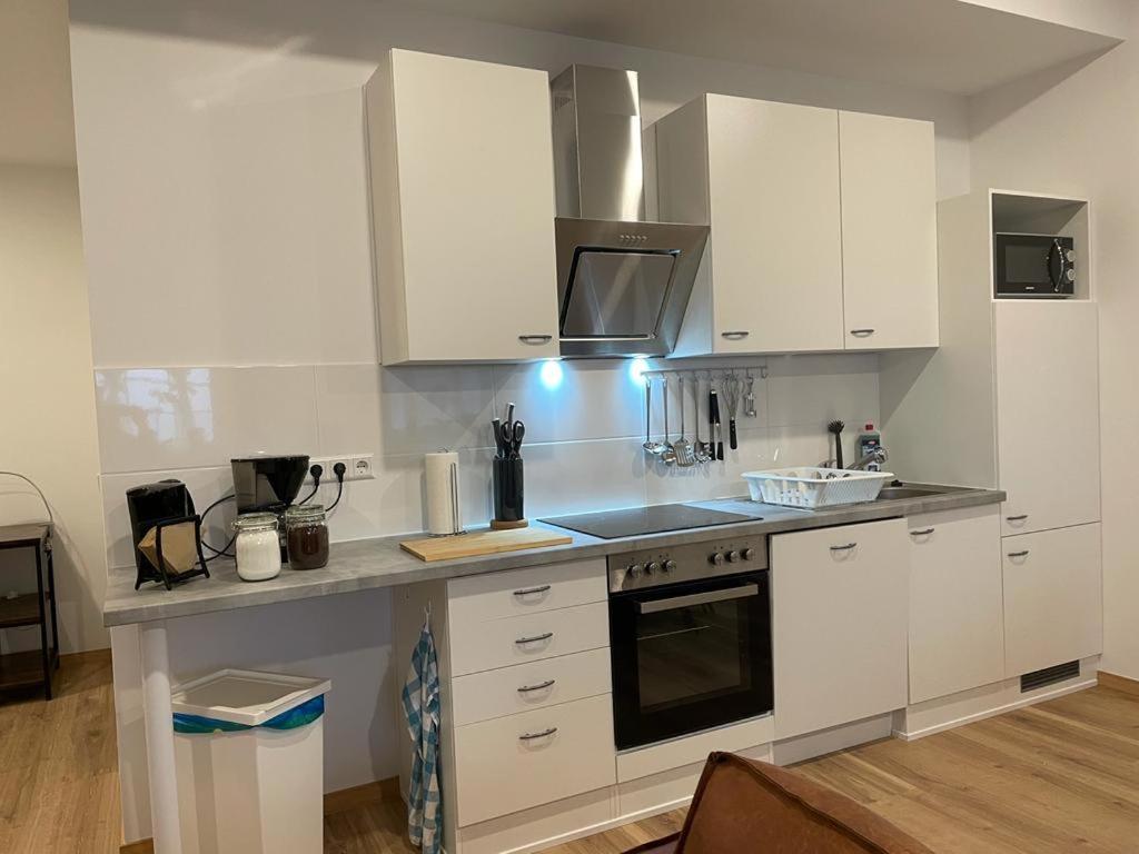 Kuchyň nebo kuchyňský kout v ubytování Hotel Rosenhof GmbH