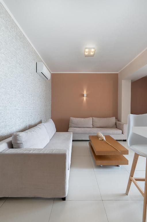 Posezení v ubytování Kymothoe Elite Suites