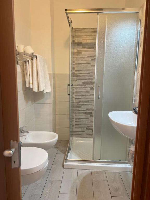 Koupelna v ubytování Hotel Persico