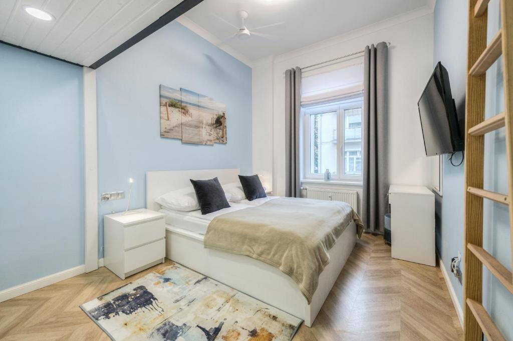 Posteľ alebo postele v izbe v ubytovaní DR Apartments - Nicea