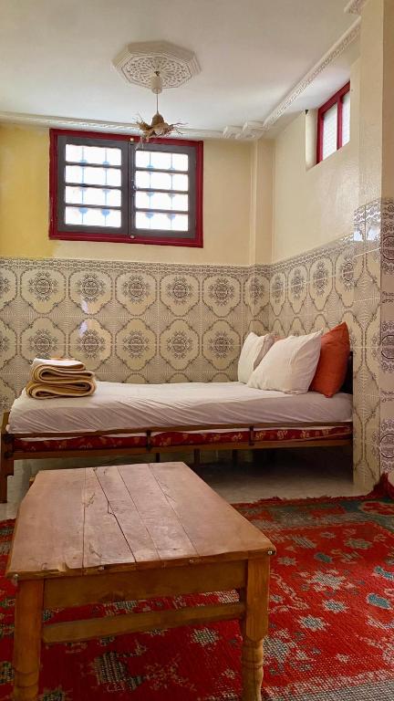 Postel nebo postele na pokoji v ubytování Dar Relax Hostel, Gorges de Todra