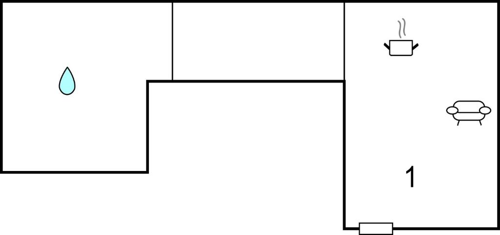 The floor plan of Ferienwohnung In Braz