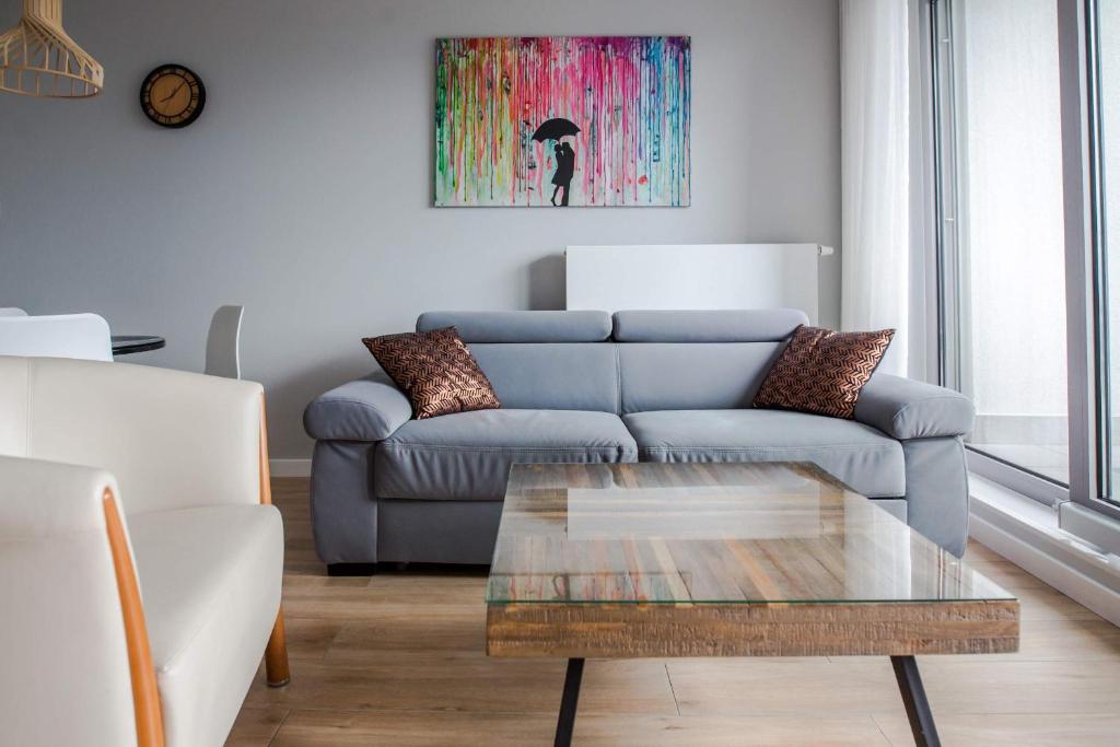 Posezení v ubytování ApartView Premium by Rent like home