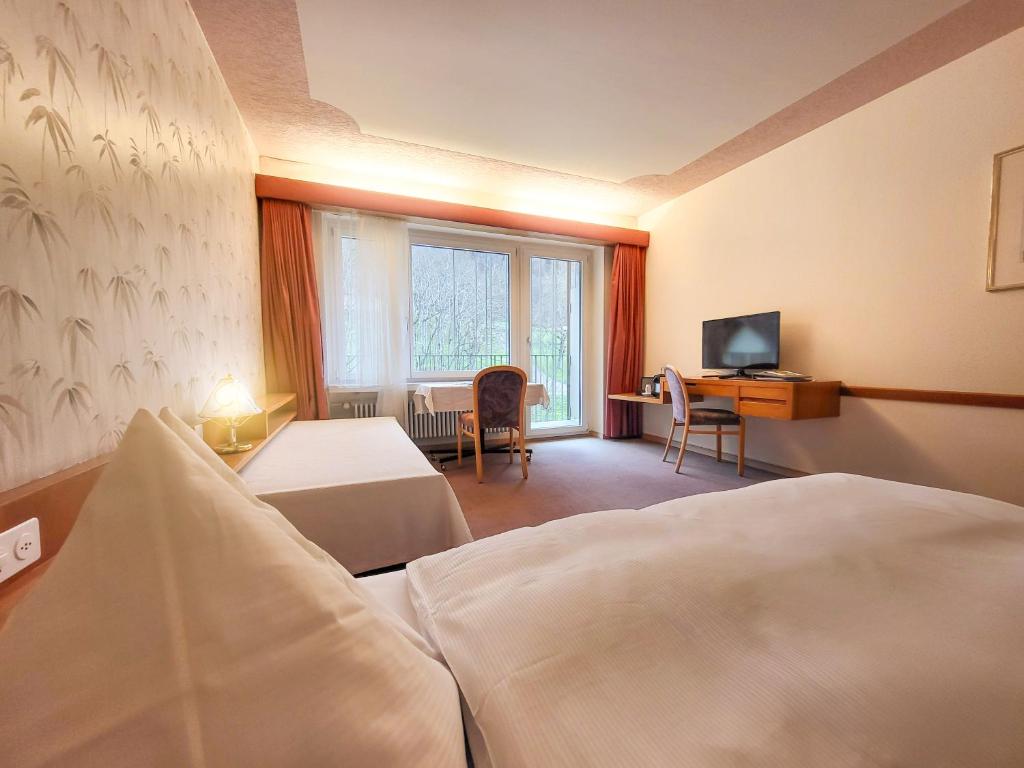 TV a/nebo společenská místnost v ubytování Hotel Bad Ramsach