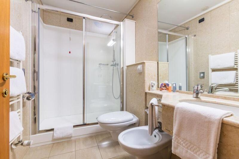 Koupelna v ubytování Hotel Duomo
