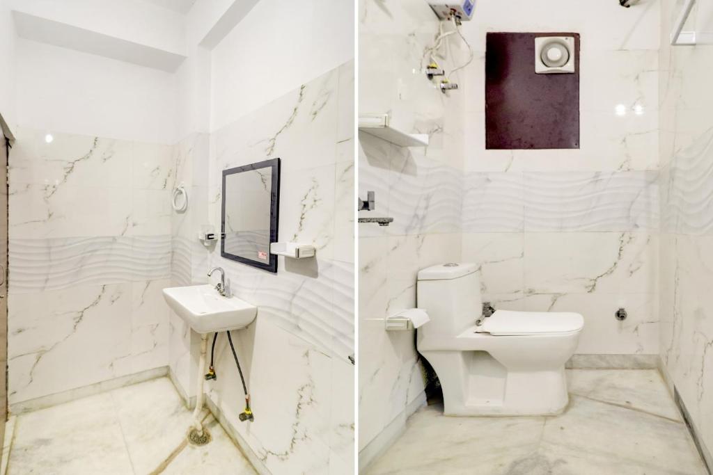 Koupelna v ubytování Hotel O BJ Residency
