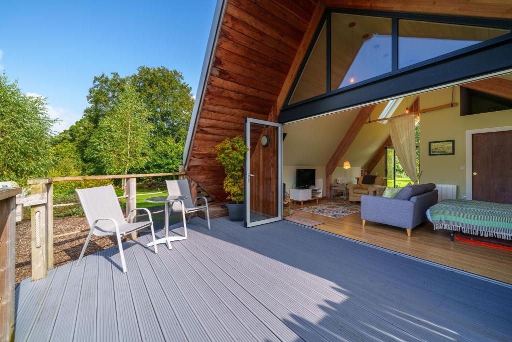 Balkoni atau teres di L'Atelier - Alpine-style chalet