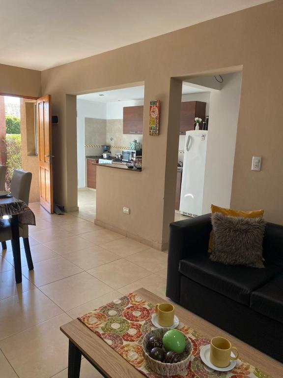 Kuchyň nebo kuchyňský kout v ubytování Departamento duplex