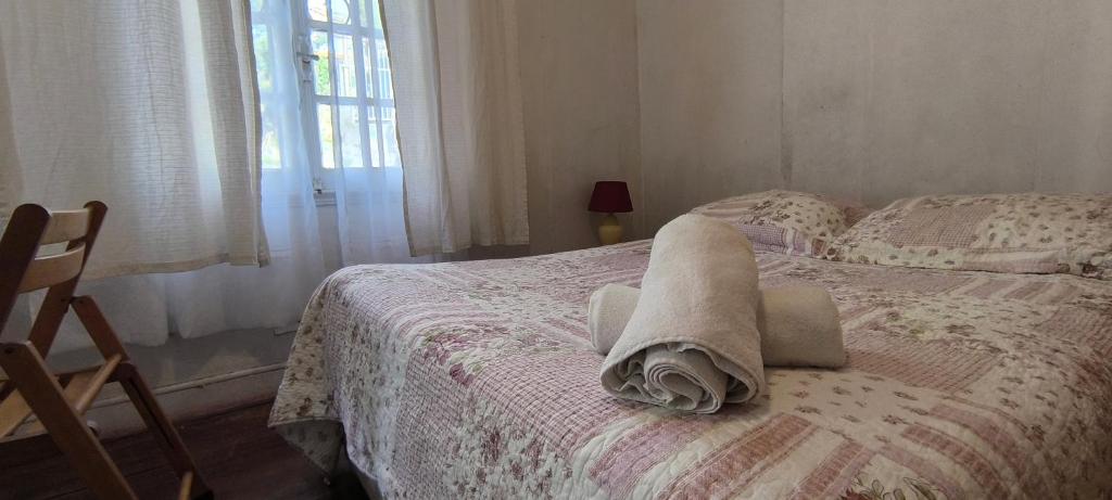 Postel nebo postele na pokoji v ubytování Comarca Valparaíso