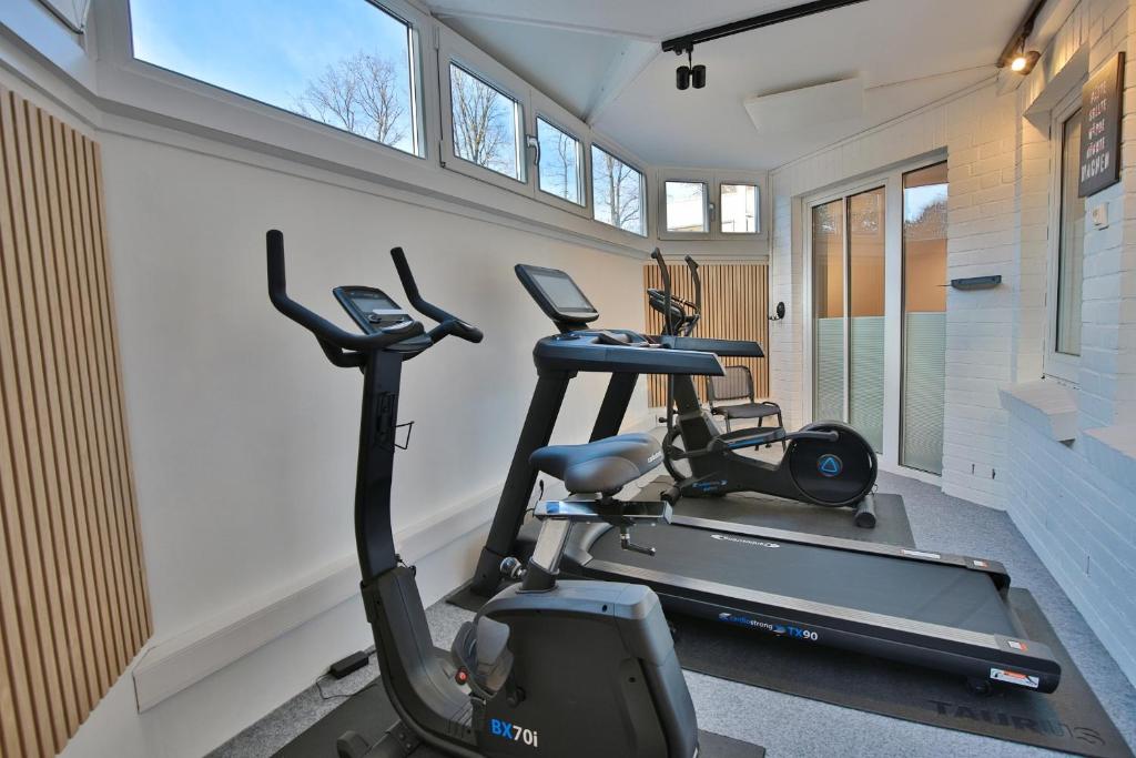 Fitness centrum a/nebo fitness zařízení v ubytování Residenz Ostseestrand Appartement 3
