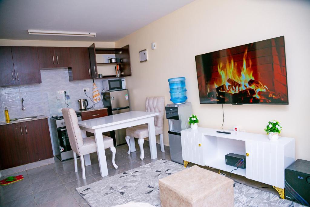 Kuchyň nebo kuchyňský kout v ubytování Sunset Bay Kisumu