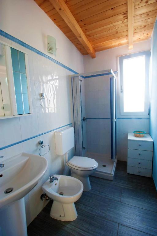 Koupelna v ubytování Blu Beach Studio