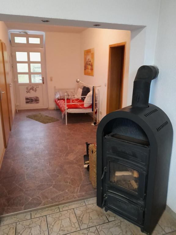Posezení v ubytování Ferienwohnung Springstein