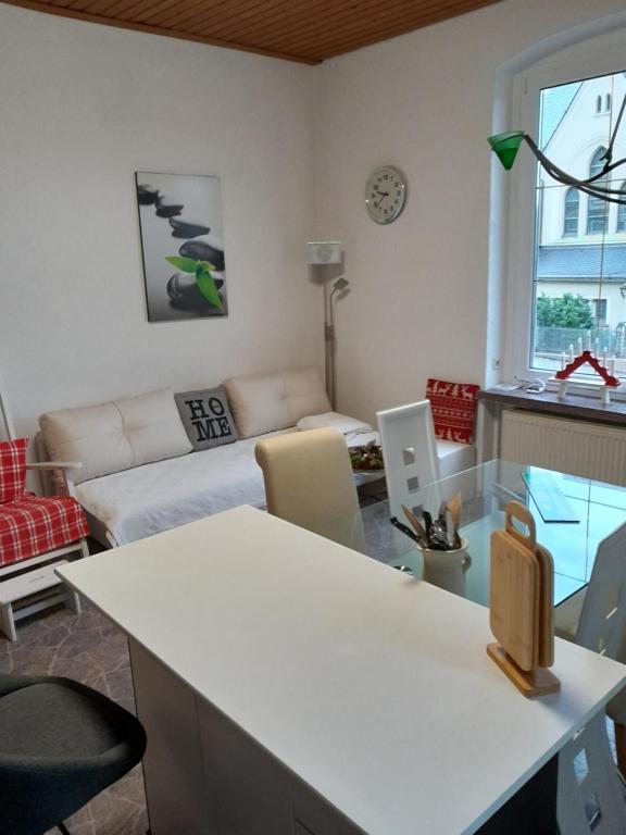 Posezení v ubytování Ferienwohnung Springstein