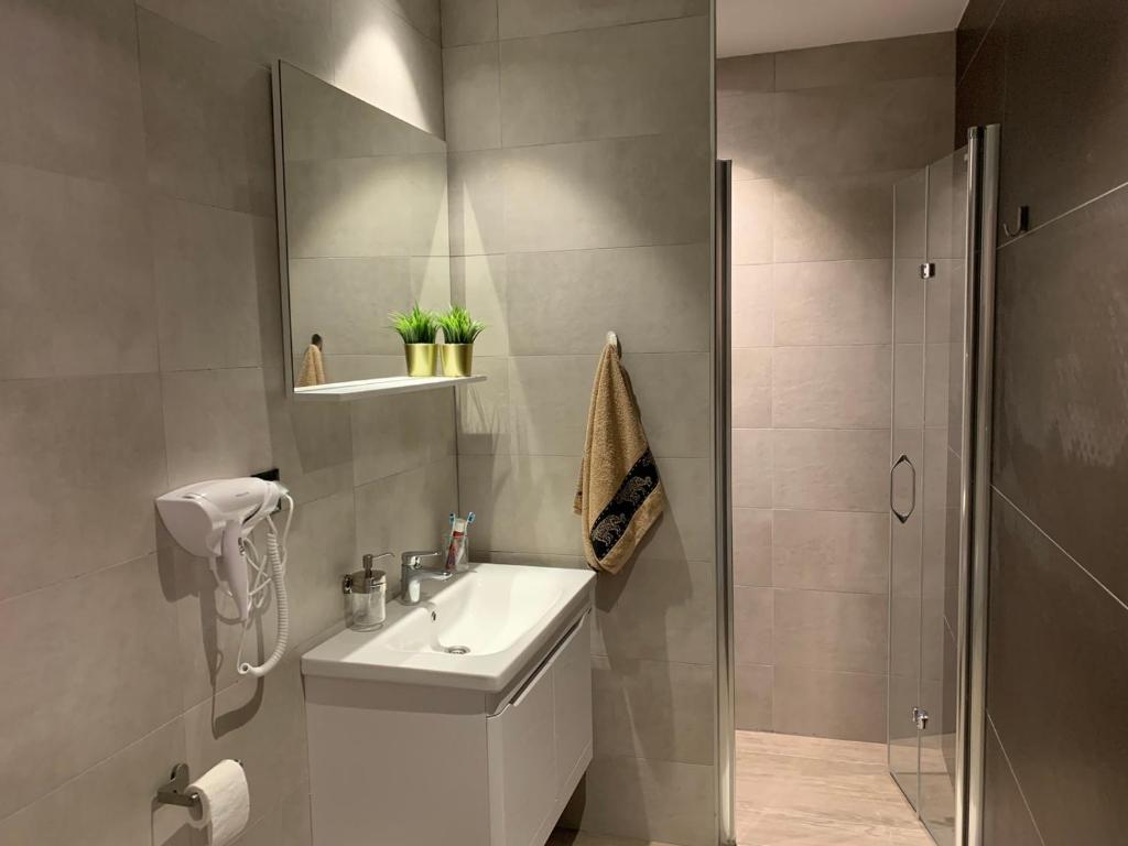 Koupelna v ubytování Apartman Glečer Vila Bela Reka