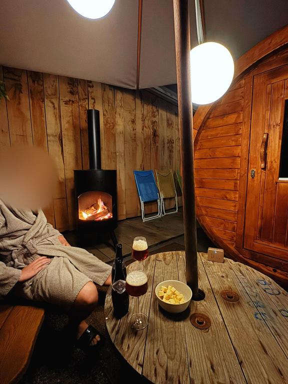 Nápoje v ubytování Grand appart familial Nature et Sauna - Le Terrier Ovifat