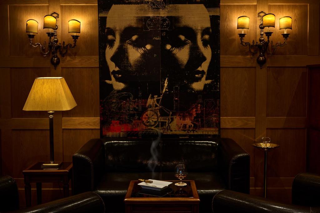 Posezení v ubytování Hotel Vereina