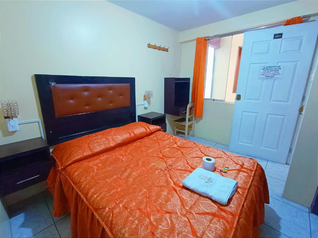 Postel nebo postele na pokoji v ubytování Samay Misti 1 Arequipa
