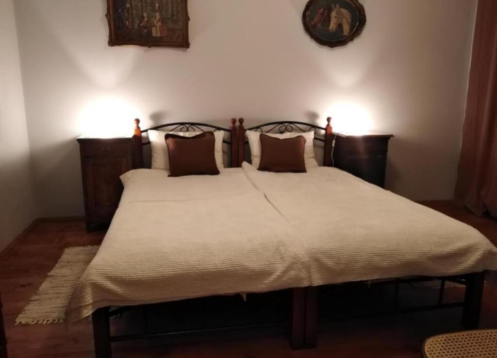 Postel nebo postele na pokoji v ubytování Šomin lagum - Guest house