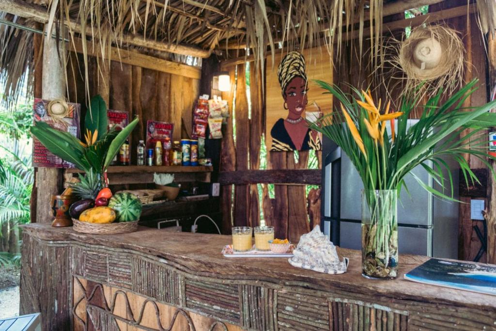 Bebidas en Bungalows India, El Valle, Samana