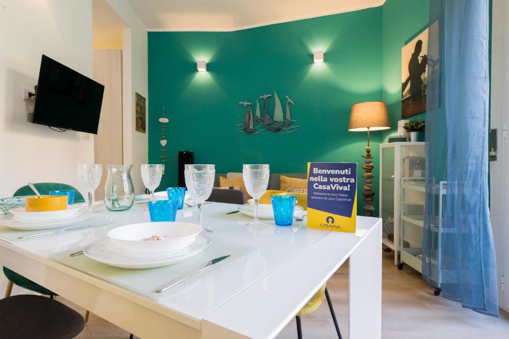 Et tv og/eller underholdning på CasaViva - Good Vibe Bilo in Camogli with Shared Pool