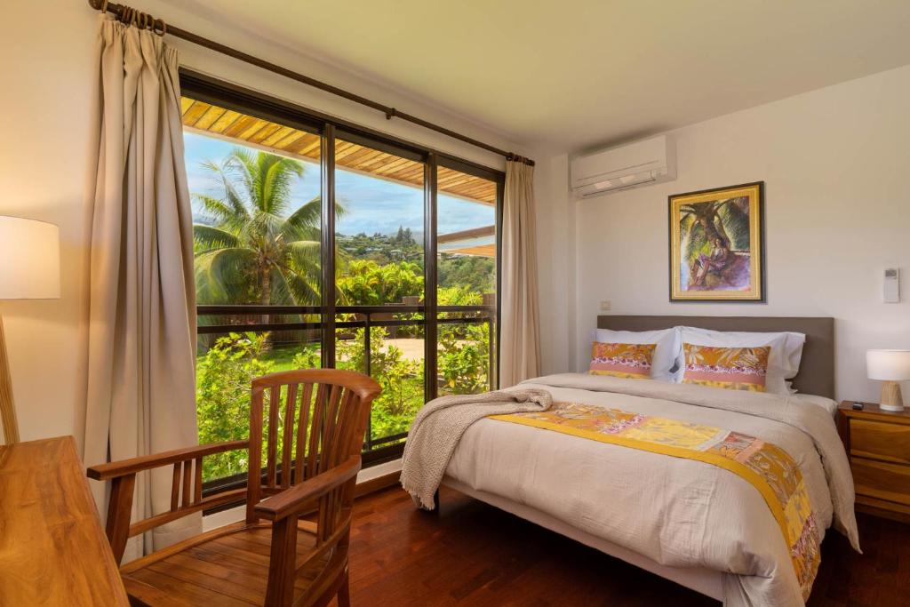 Vuode tai vuoteita majoituspaikassa Magnificent 5 Br Villa with pool: amazing views