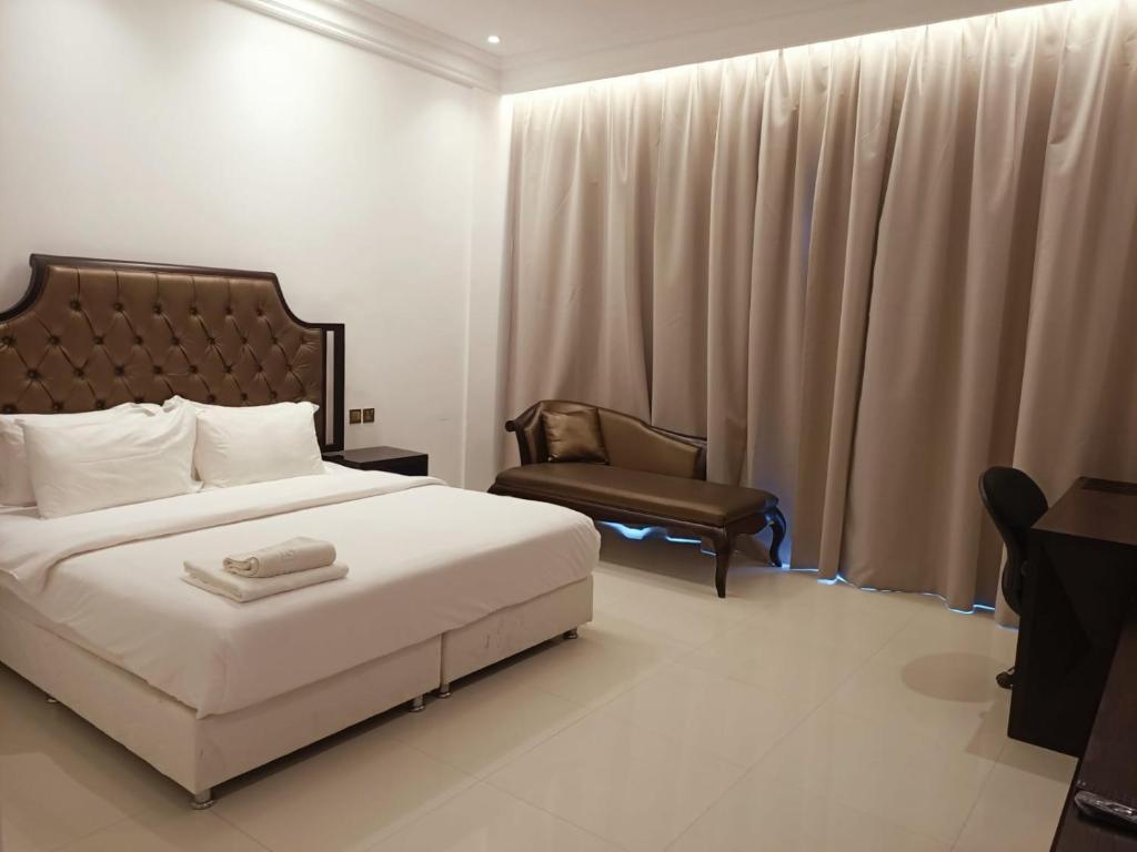Postel nebo postele na pokoji v ubytování Dibba Sea View Hotel by AMA Pro