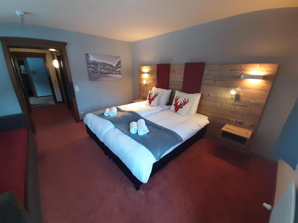Postel nebo postele na pokoji v ubytování Hotel Buckelhof