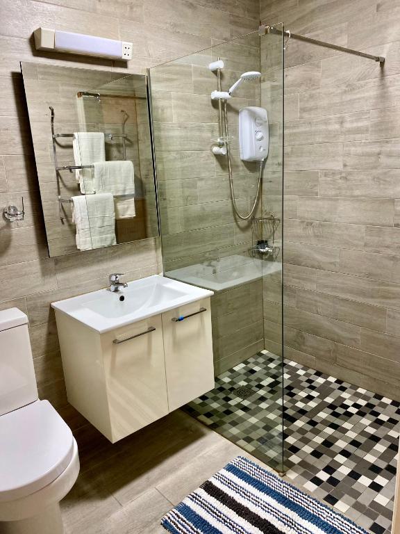 Koupelna v ubytování Charming 1 bed Georgian Apartment in Kildare