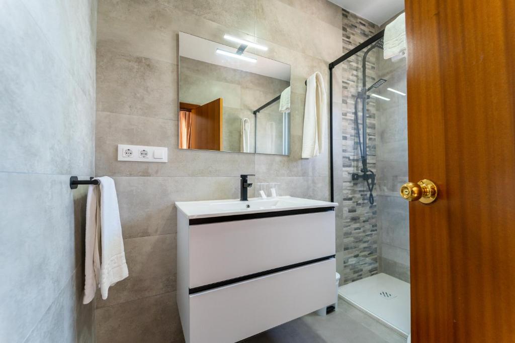 Koupelna v ubytování Hostal Miramar